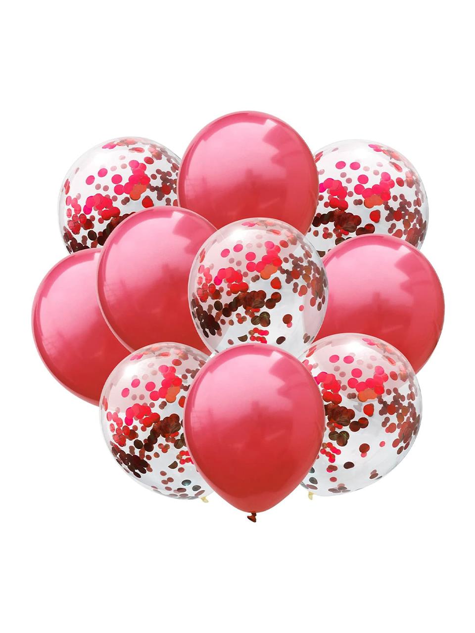Balon Pulu Metalize Pul Konfeti Kırmızı
