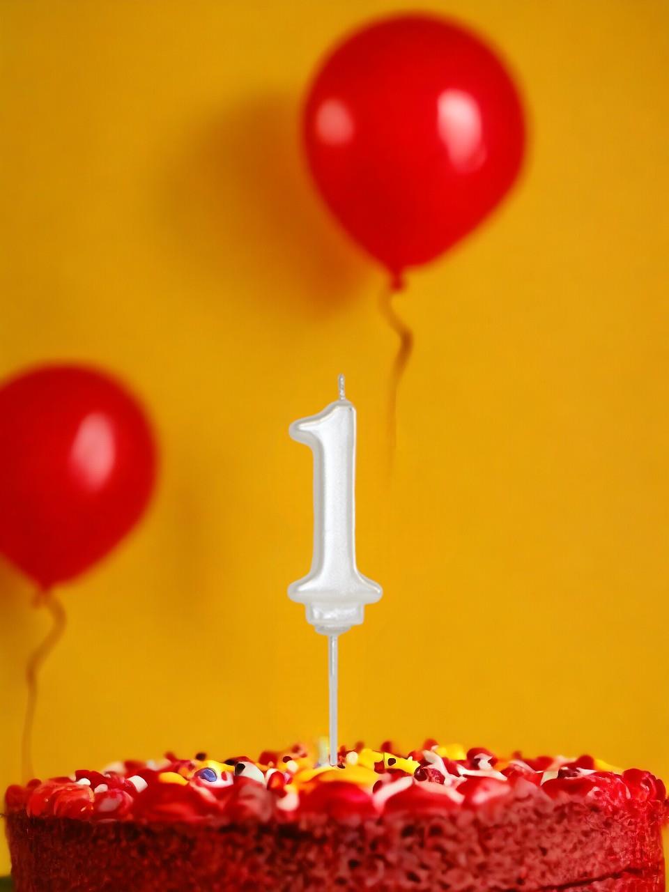 Pasta Mumu 1 Rakam Mum Beyaz