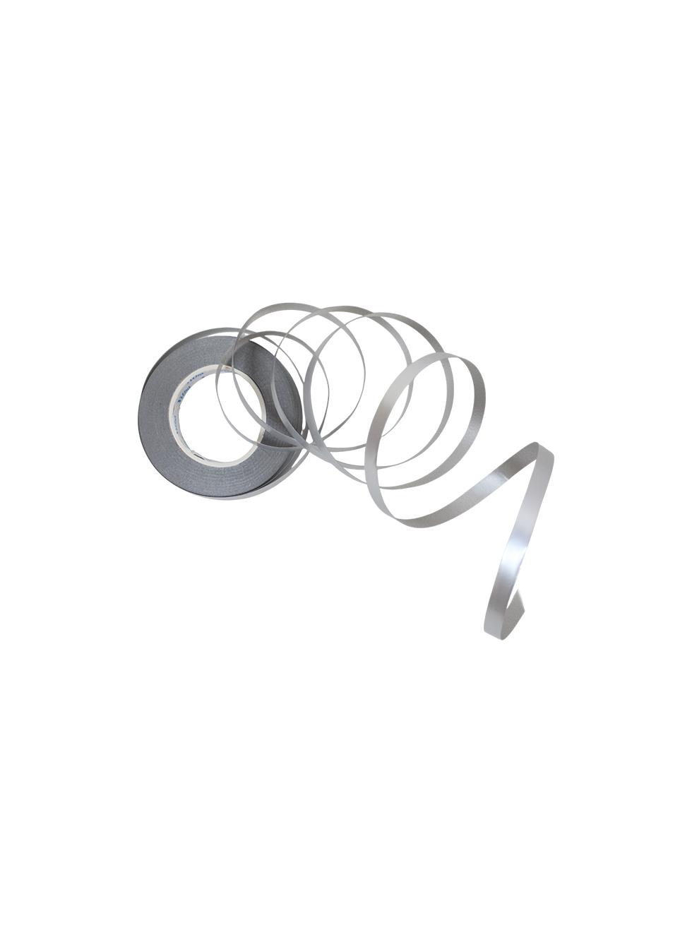 Hediye Paketleme Süsü Metalize Dekoratif Rafya Kurdele Gümüş 5 mm