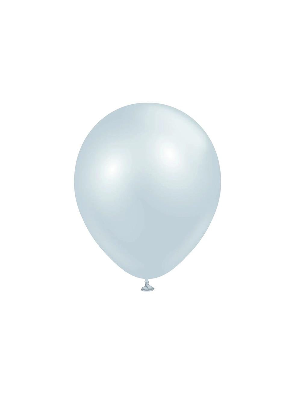  Aura Ice Blue Balon Parlak Parti Balonu-Buz Mavisi 12 inc 50'li