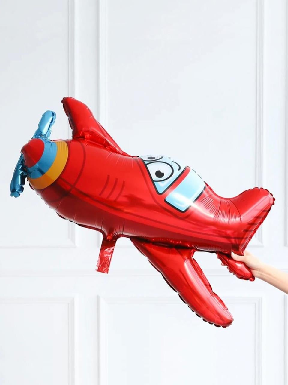 Kırmızı Uçak Folyo Balon Parti Balonu 86 cm