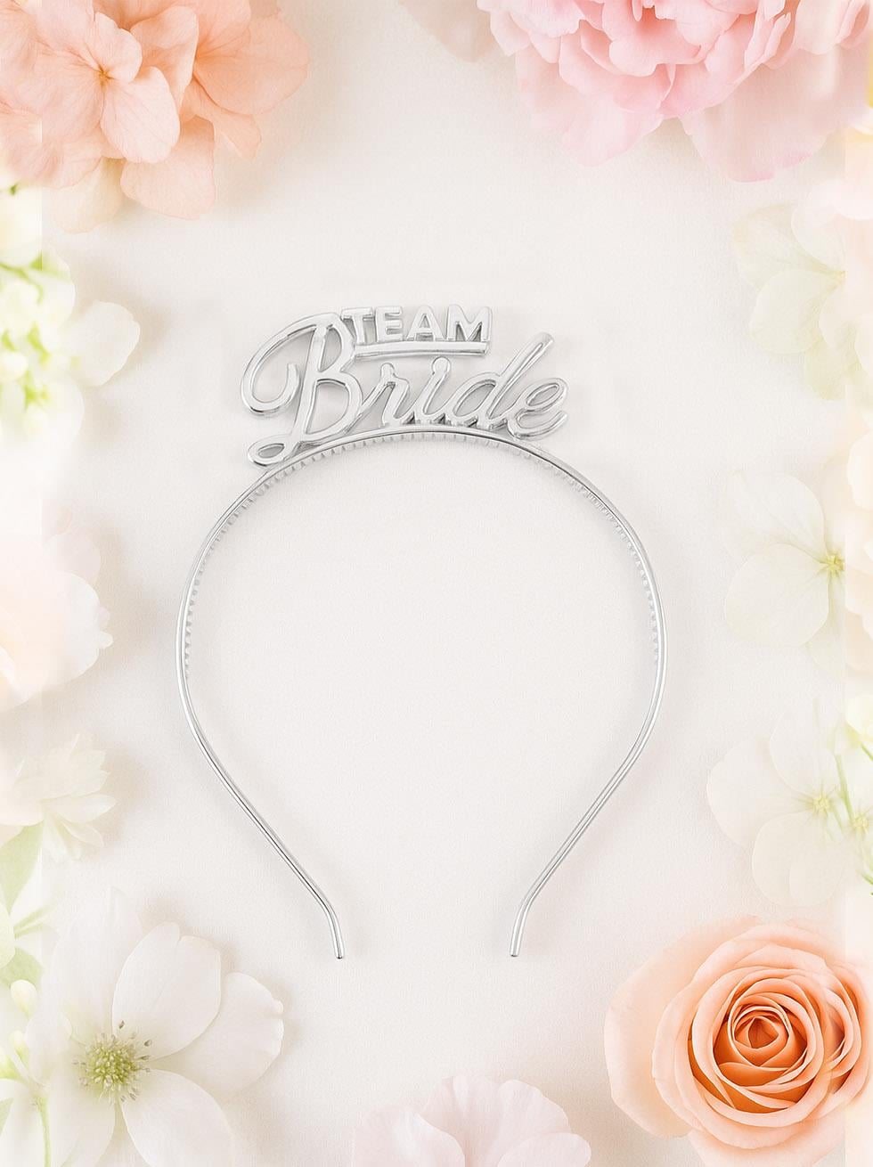 Team Bride Taç Bekarlığa Veda Parti Tacı Gümüş