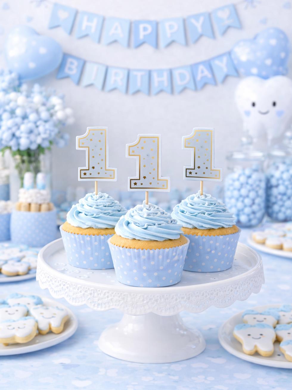 1Yaş Kürdan Mavi 10Lu