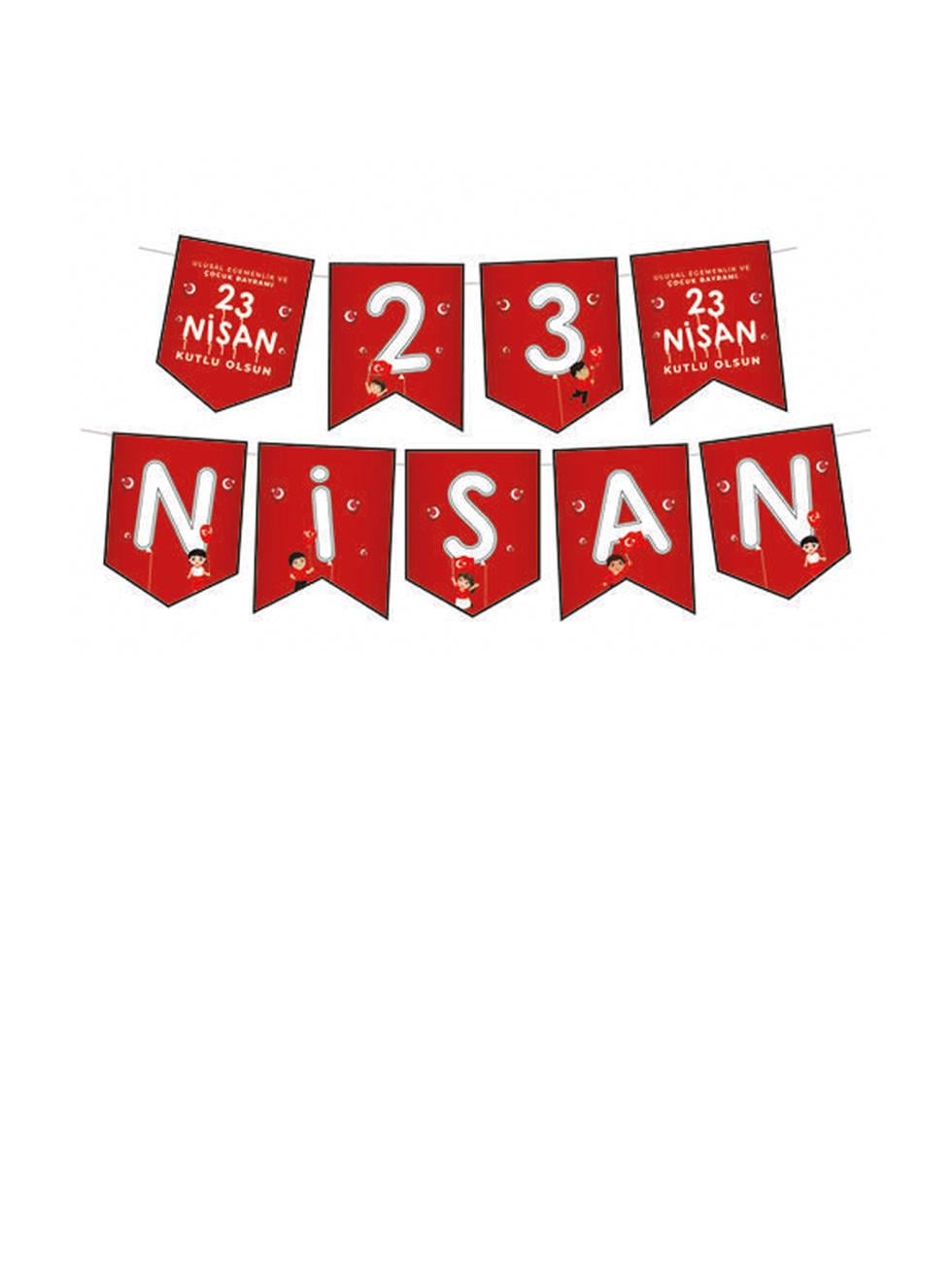 23 Nisan Yazılı Banner Süs  – Milli Bayram Okul Sınıf Süsleme