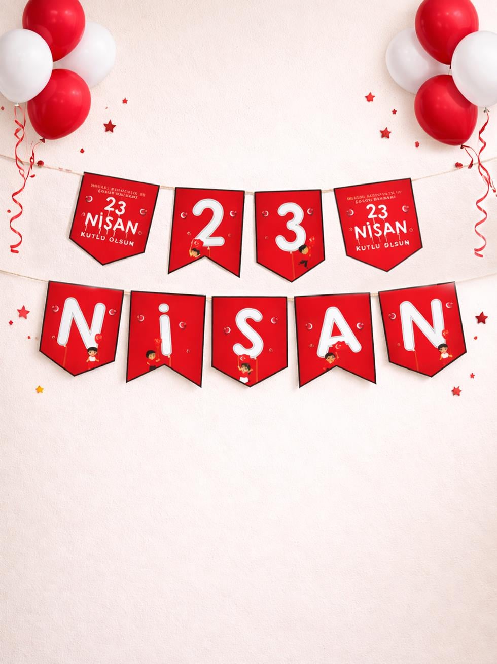 23 Nisan Yazılı Banner Süs  – Milli Bayram Okul Sınıf Süsleme