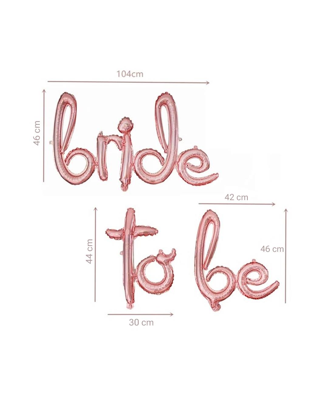 Bride To Be Folyo Balon El Yazılı Bekarlığa Veda Partisi Balonu Rose Gold