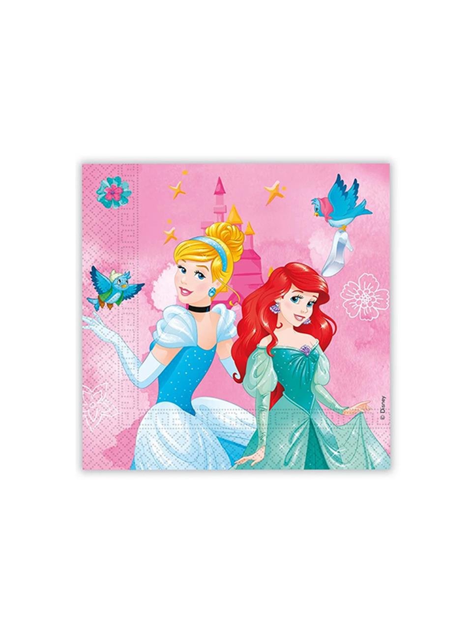 Prensesler Temalı Peçete Doğum Günü Parti Peçetesi