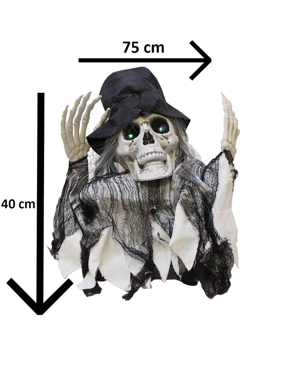 Cadılar Bayramı Hayalet İskelet Hareketli Müzikli Halloween Masa Üstü Parti Dekoru