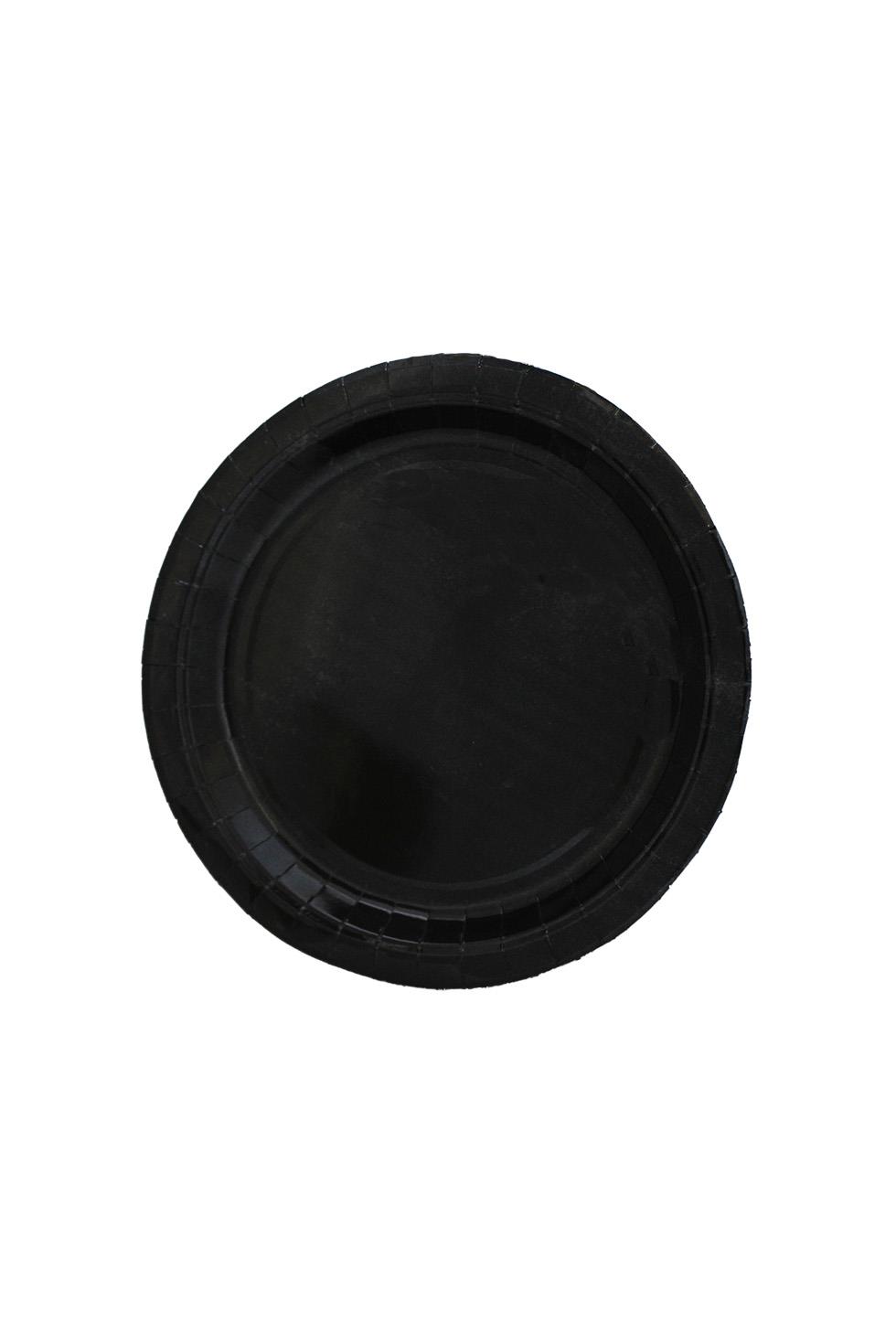 Karton Tabak Bardak Set Doğum Günü Parti Seti Siyah 8 Adet 