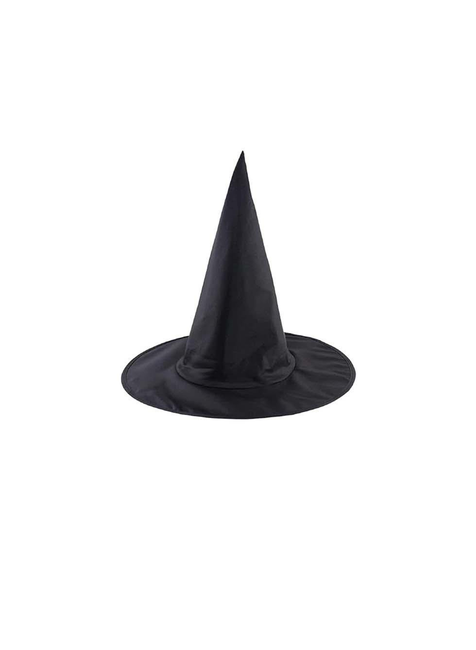 Cadılar Bayramı Çocuk Cadı Şapkası Halloween Parti Kostüm Aksesuarı Siyah  