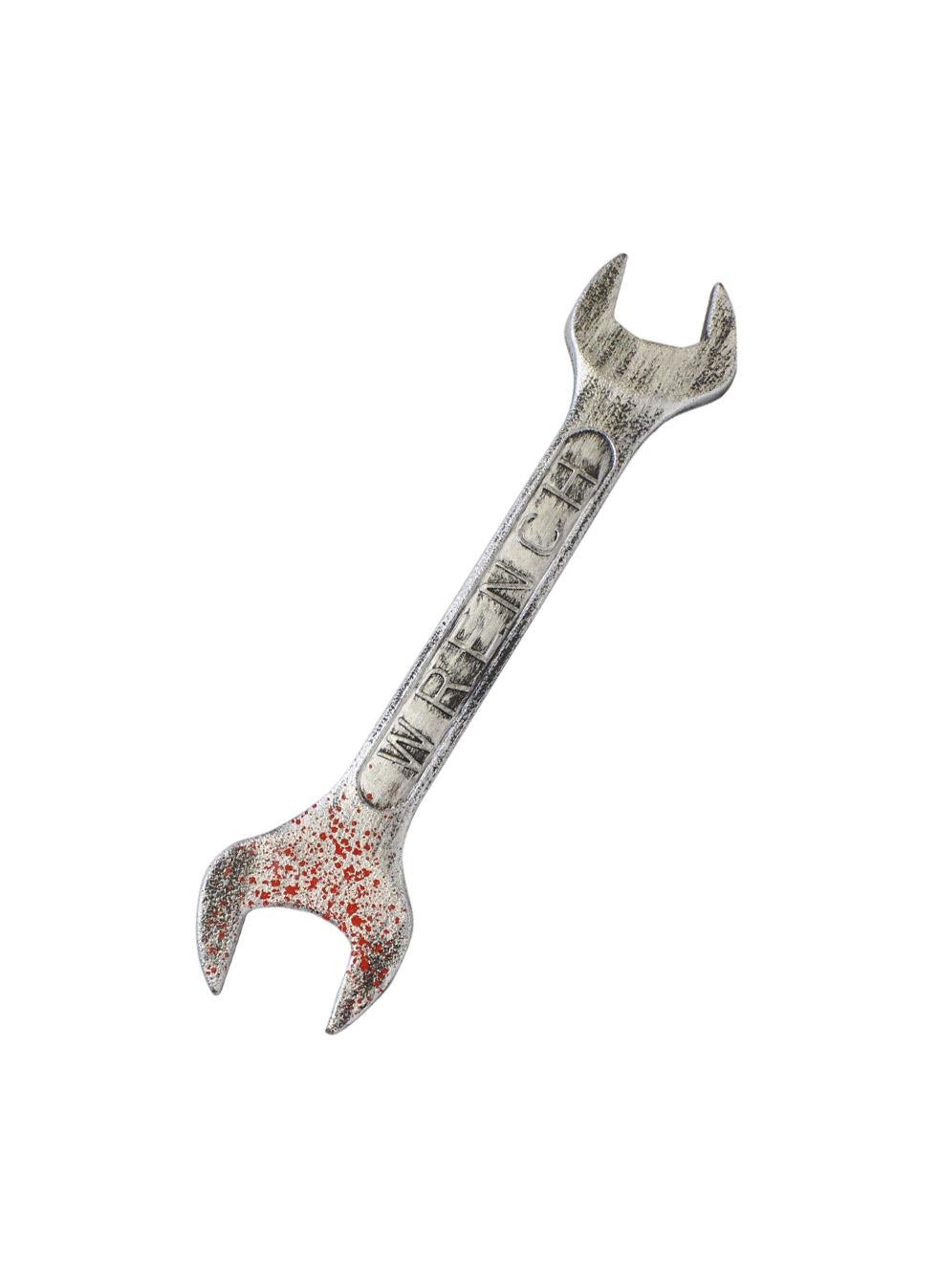 Cadılar Bayramı Dekoru Kanlı İngiliz Anahtarı Halloween Parti Kostüm Aksesuarı 