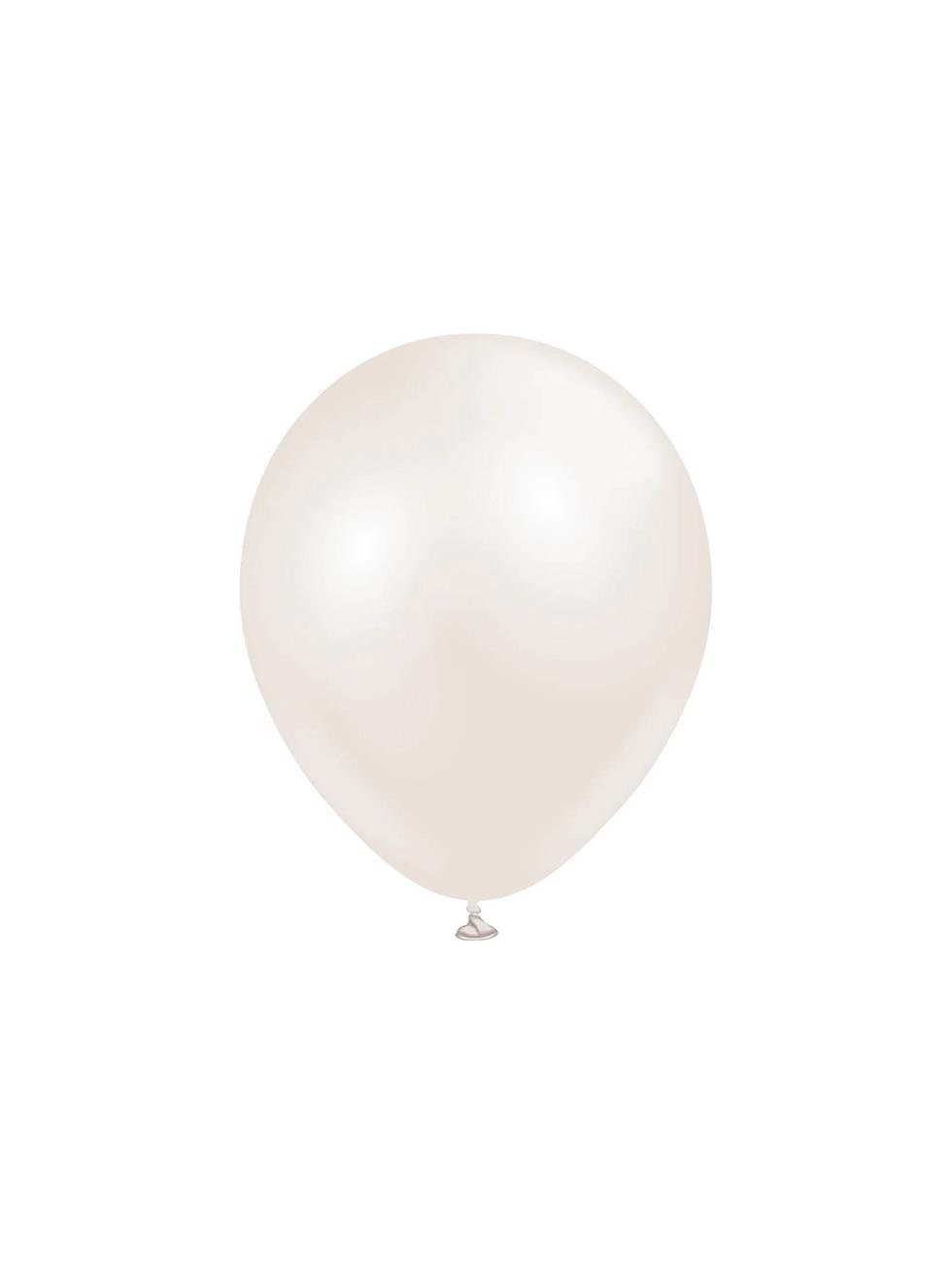 Aura Beige Cream Kalisan Balon Parlak Parti Balonu-Bej Krem 12 inc 50'li