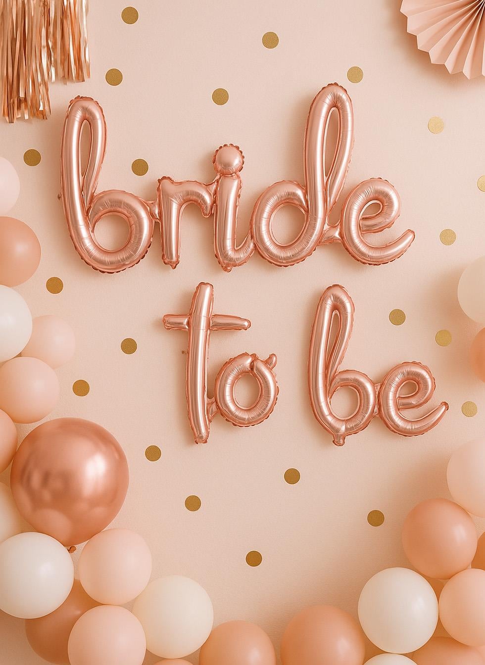 Bride To Be Folyo Balon El Yazılı Bekarlığa Veda Partisi Balonu Rose Gold