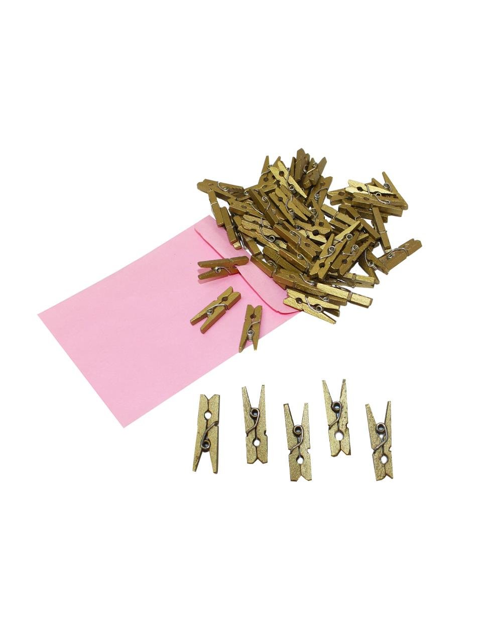 Ahşap Mandal Altın 50Li