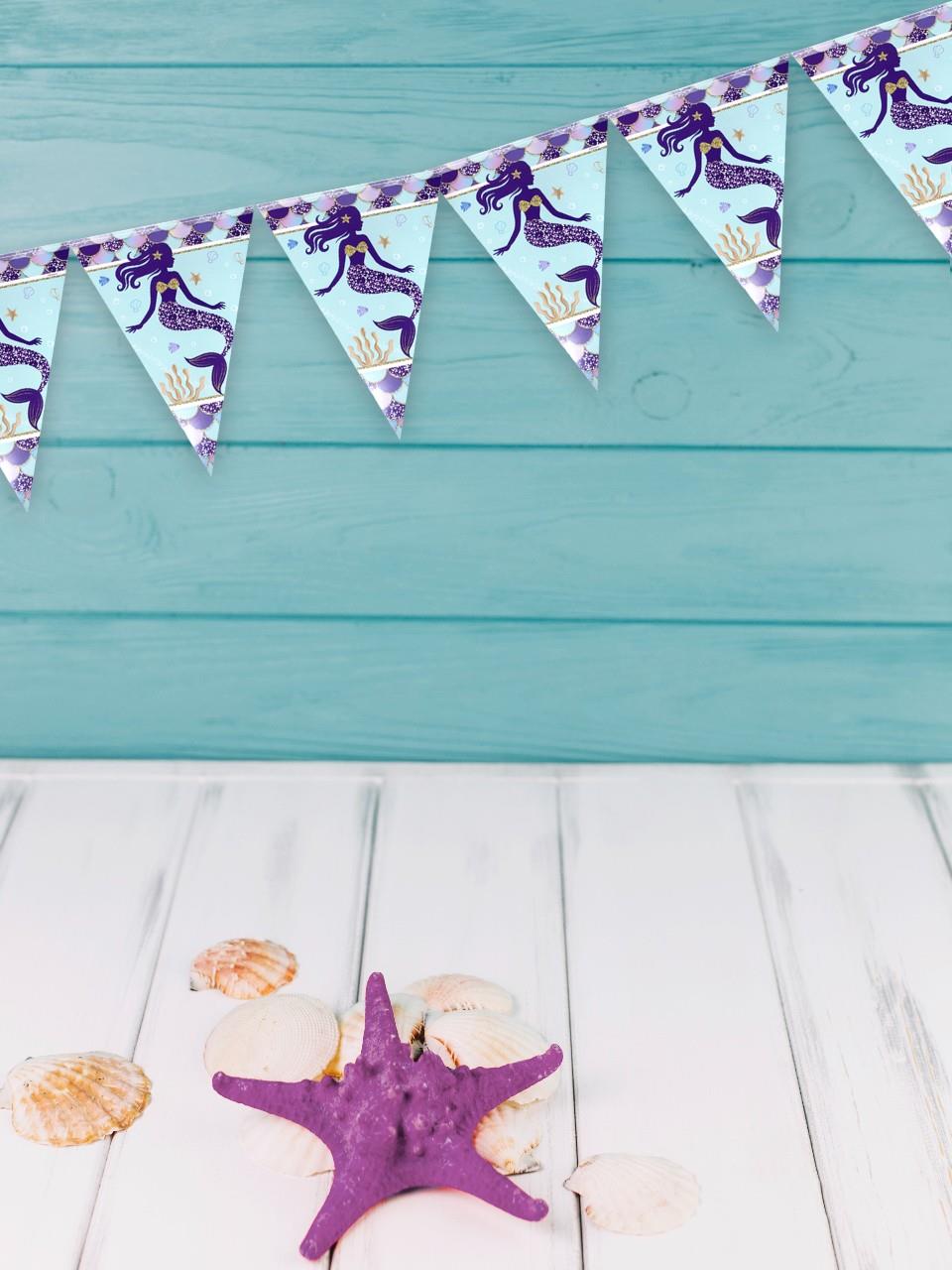 Pirilti Deniz Kızı Bayrak Set