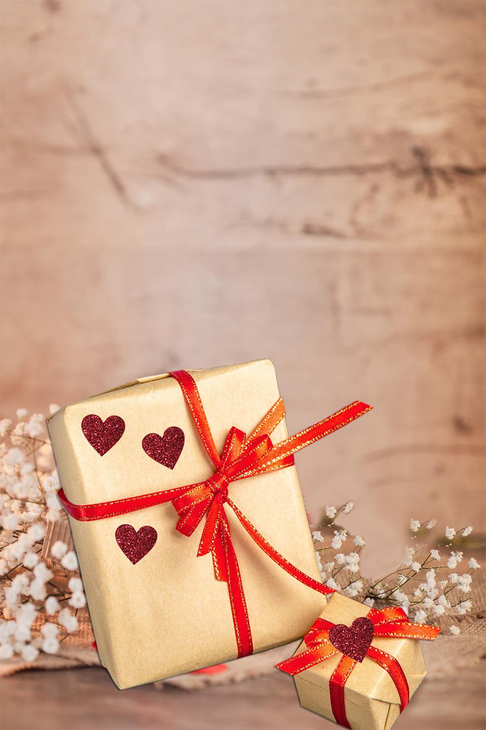 Simli Eva Kalp Paketleme Dekor Süsü Kırmızı 4 cm 12li