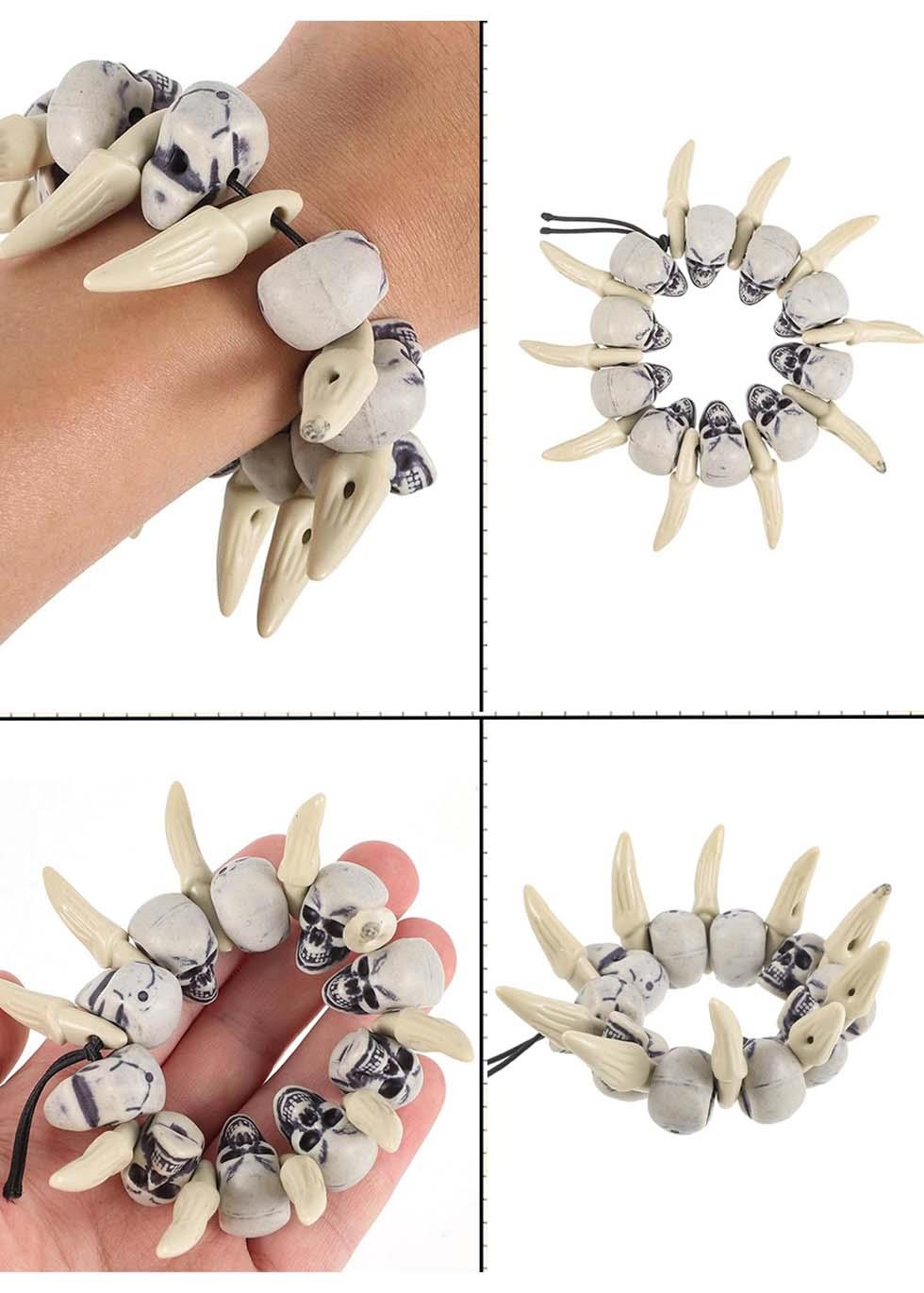 Cadılar Bayramı Kemik Bileklik Halloween Parti Aksesuarı