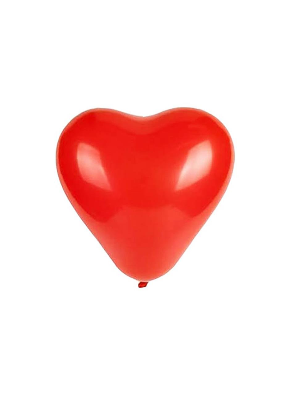 Kalp Balon Kırmızı Lateks 25li
