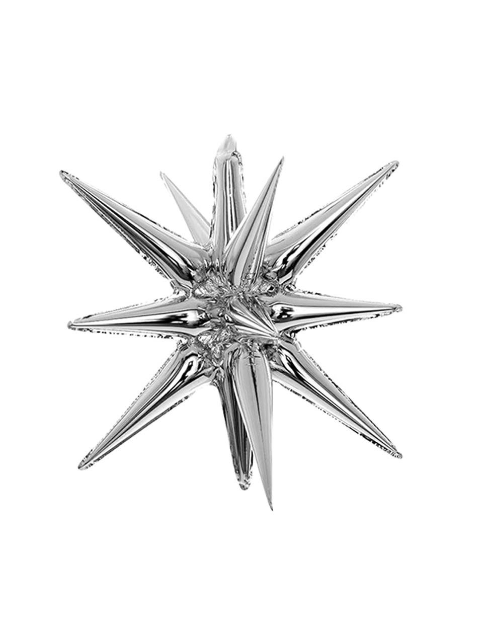 Kutup Yıldızı Folyo Balon Parti Balonu Gümüş 60 cm