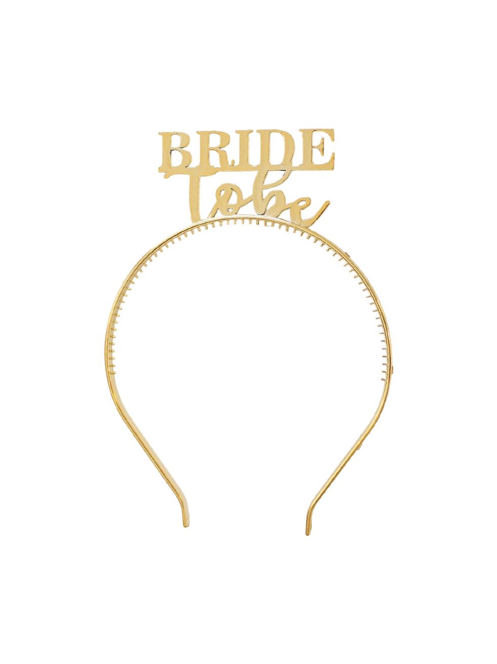 Bride To Be Taç Gözlük Set Bekarlığa Veda Parti Aksesuarı Gold