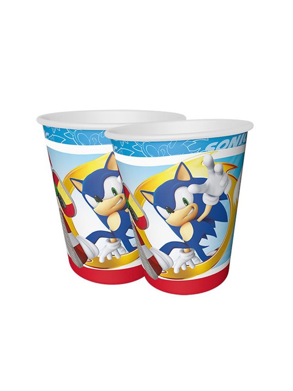 Sonic Temalı Bardak Doğum Günü Karton Bardak