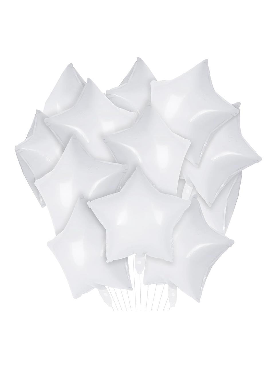 Beyaz Yıldız Folyo Balon 18