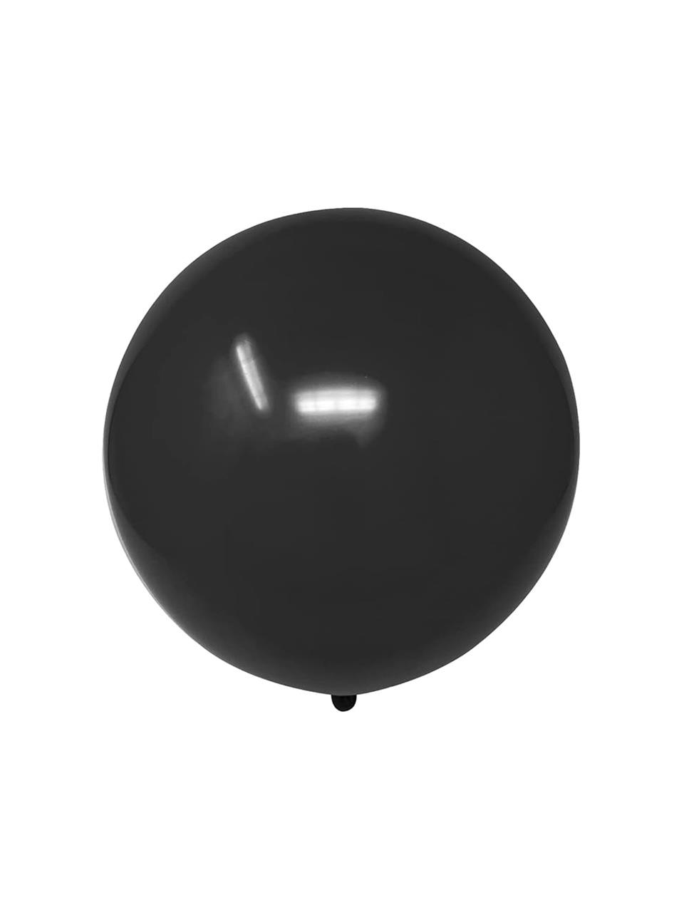 Jumbo Balon Siyah Parti Balonu 18 inc 45 cm 25'li