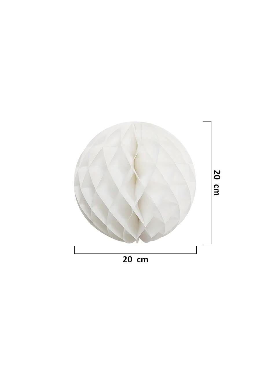 Parti Süsleri Dekoratif Petek Süs Beyaz 20 cm