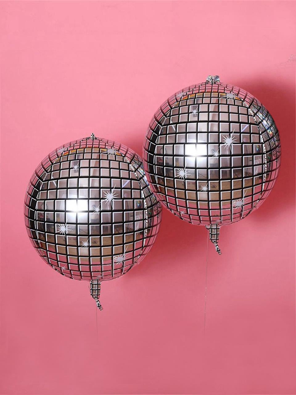 Gümüş Disco Topu Folyo Balon 60 Cm