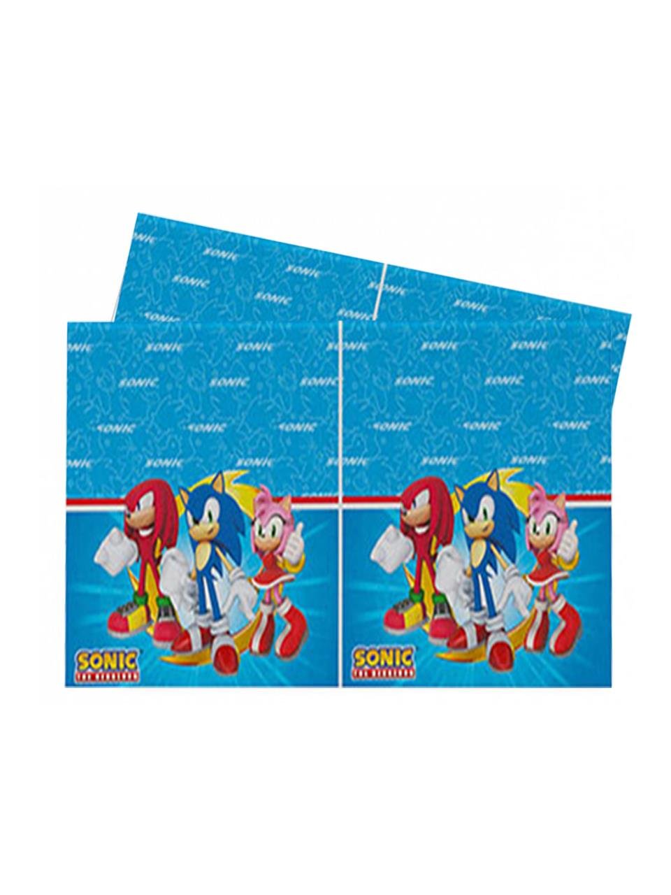 Sonic Temalı Plastik Masa Örtüsü