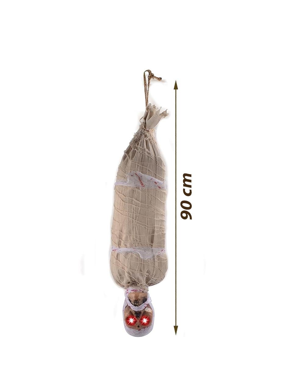 Cadılar Bayramı Kefenli İskelet Figürlü Asılabilir Hareketli Halloween Parti Dekoru