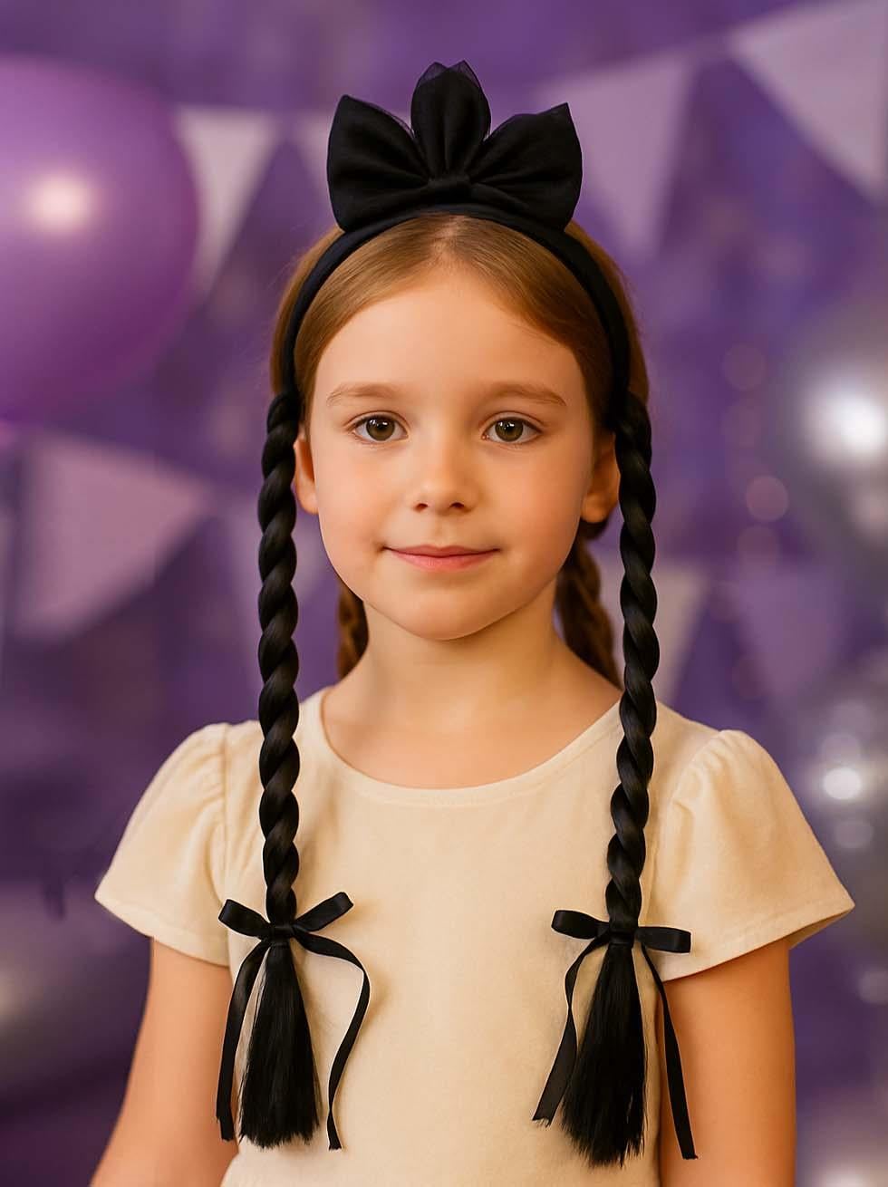 Cadılar Bayramı Wednesday Saç Taç Halloween Parti Aksesuarı