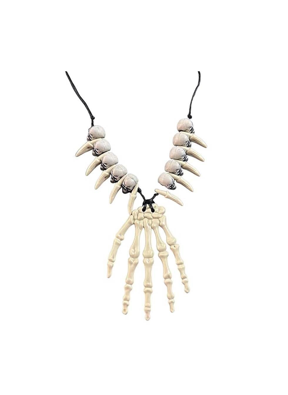Cadılar Bayramı Kemik Kolye Halloween Parti Aksesuarı