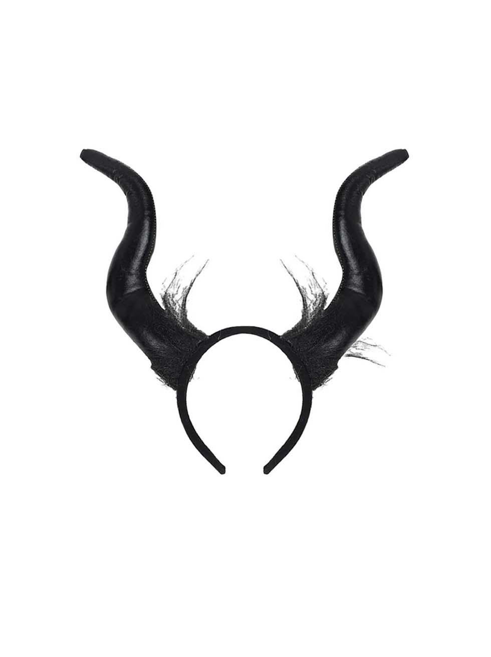 Malefiz Tacı Boynuzlu Maleficent Taç Cadılar Bayramı Parti Aksesuarı