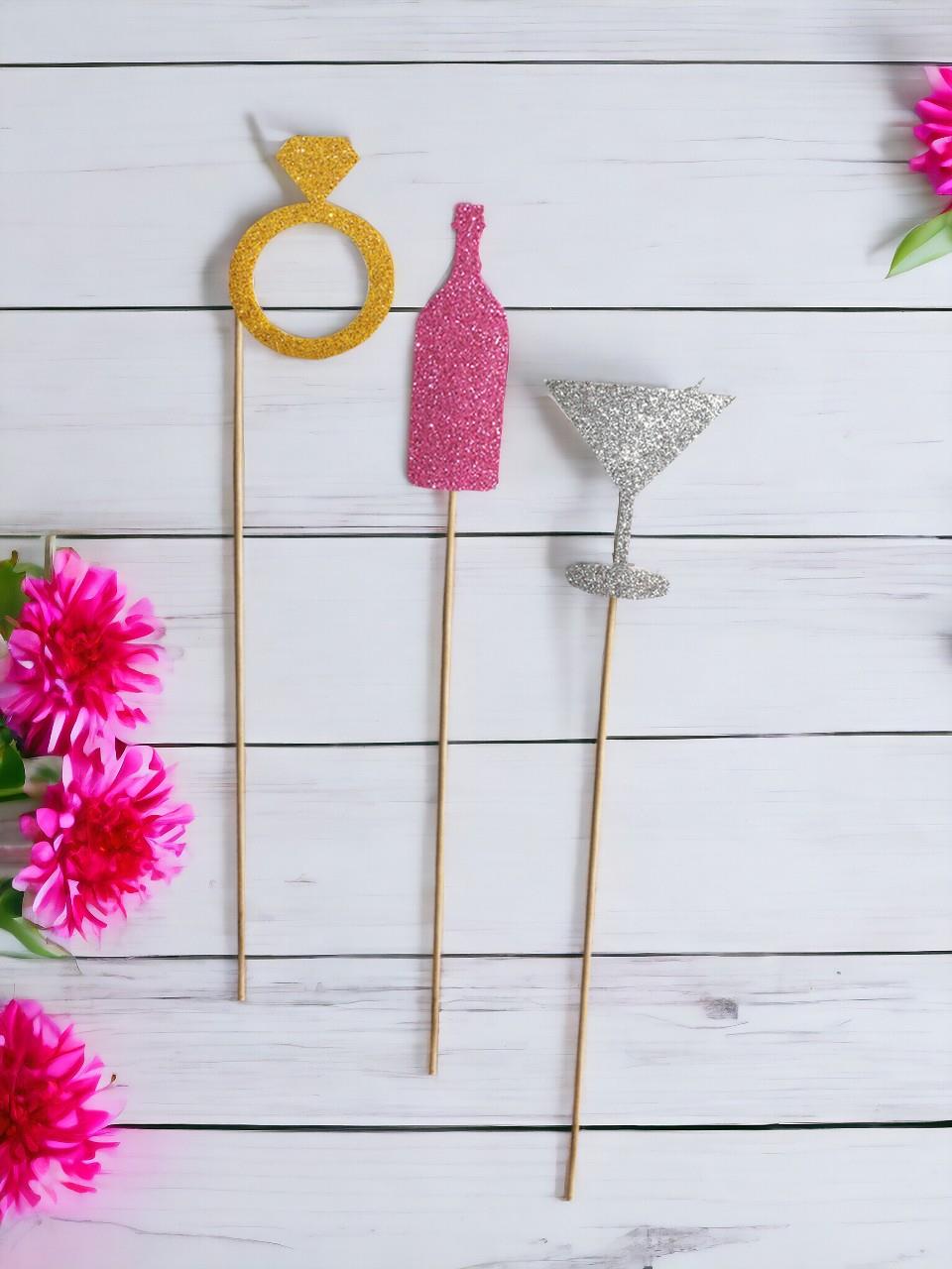 Bekarlığa Veda Partisi Temalı Çubuklu Parti Aksesuarı 8li