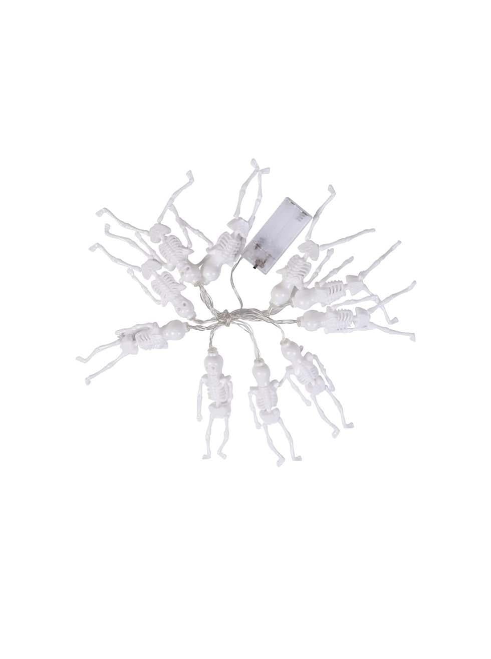 Cadılar Bayramı İskelet Figürlü Pilli Led Işık Halloween Parti Dekoru