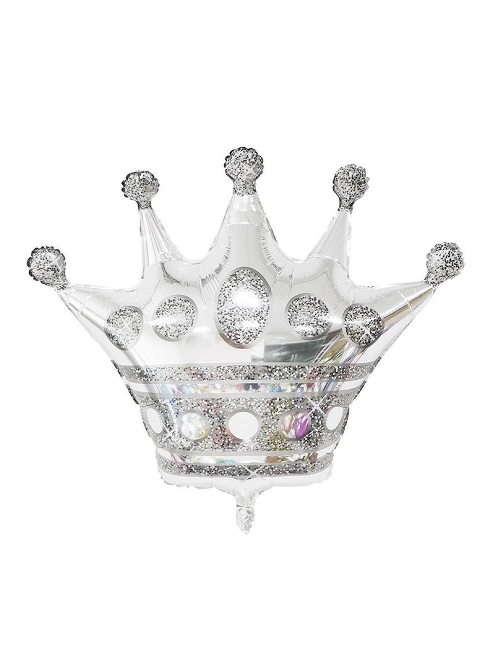 Gümüş Kral Taç Folyo Balon Doğum Günü Parti Balonu 75 cm