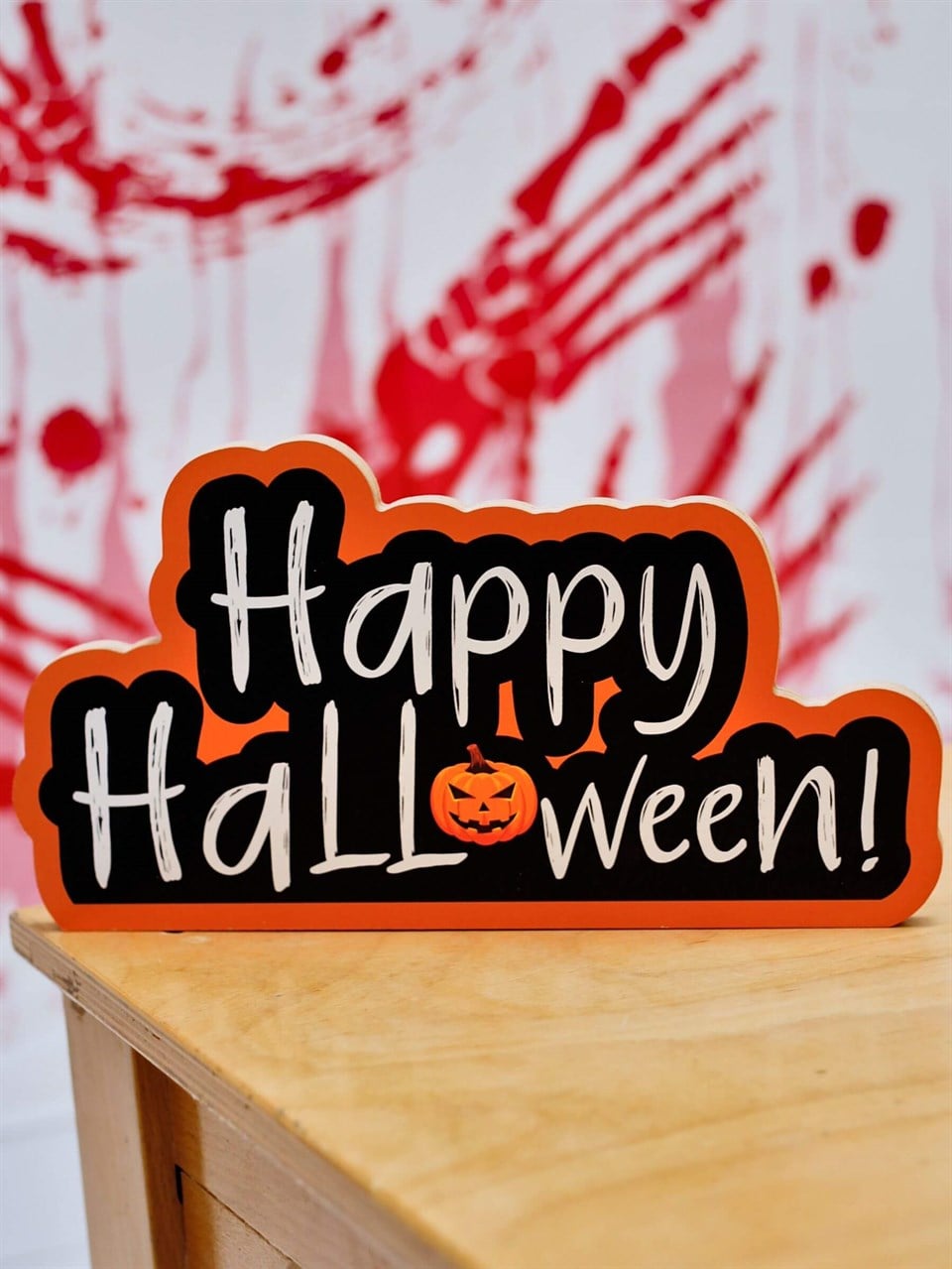 Ahşap Happy Halloween Yazısı 30x1,2x16 Cm