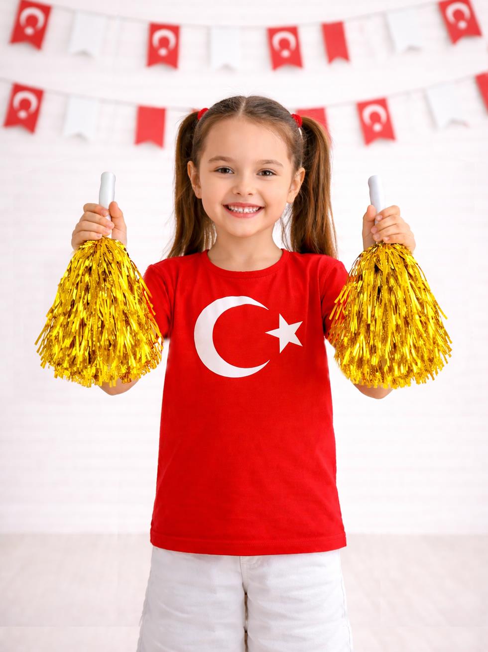 Altın Metalik Ponpon – Milli Bayram Gösteri Ponponu 2l