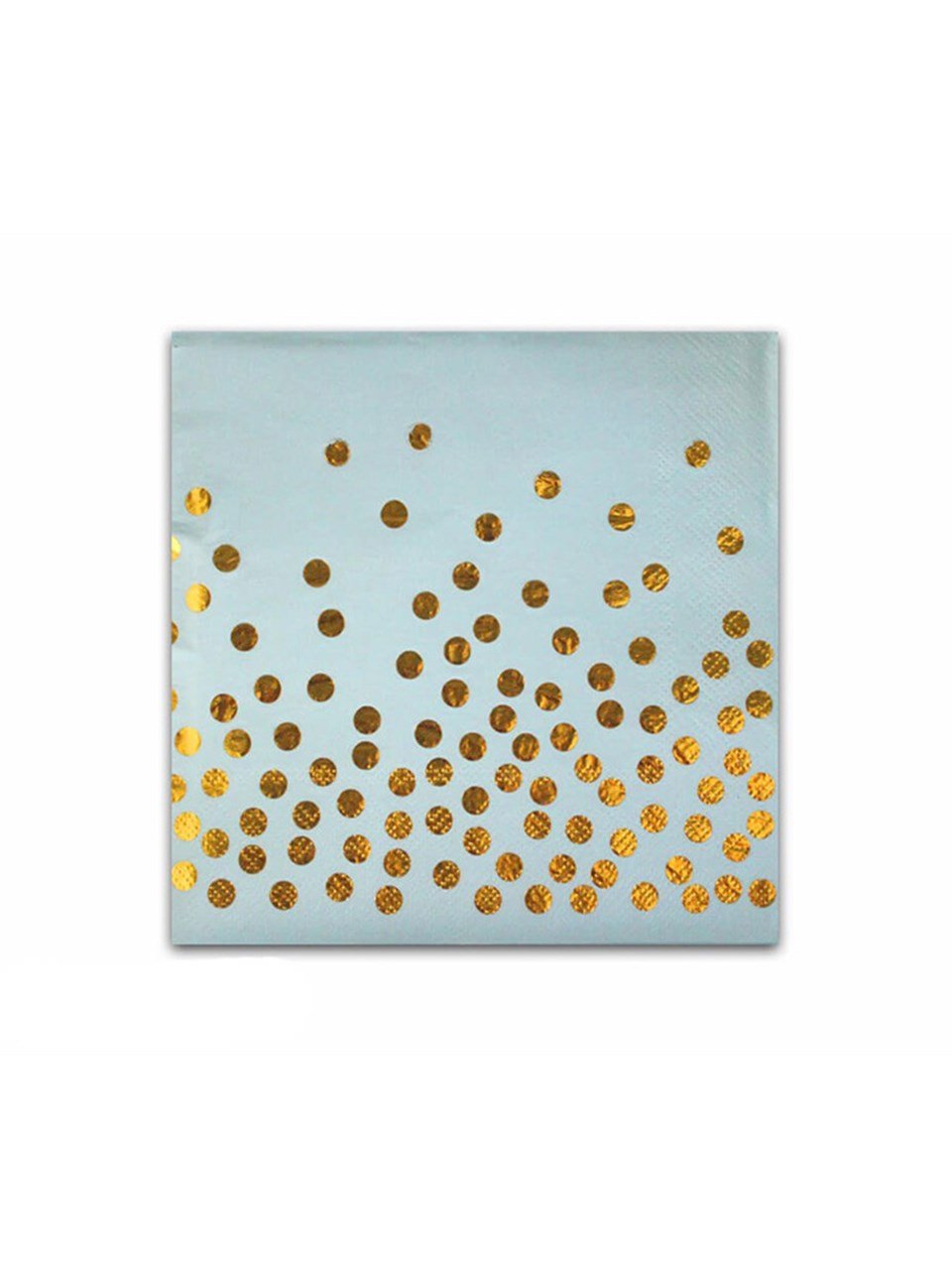 Altın Puantiyeli Peçete Mavi 20'Li