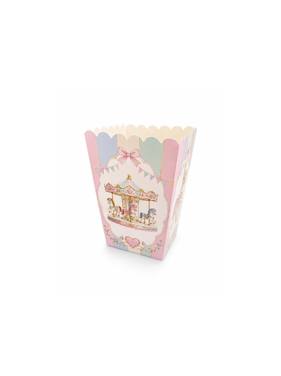 Atlı Karınca Temalı Mısır Kutusu – Pastel Parti Popcorn Kutusu 8li