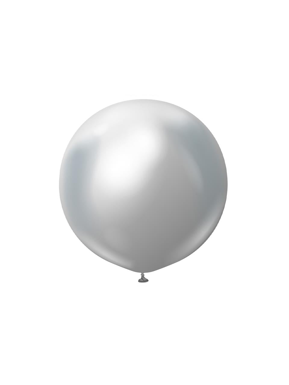 Krom Jumbo Balon Gümüş Parti Balonu 18 inc 45 cm 25'li