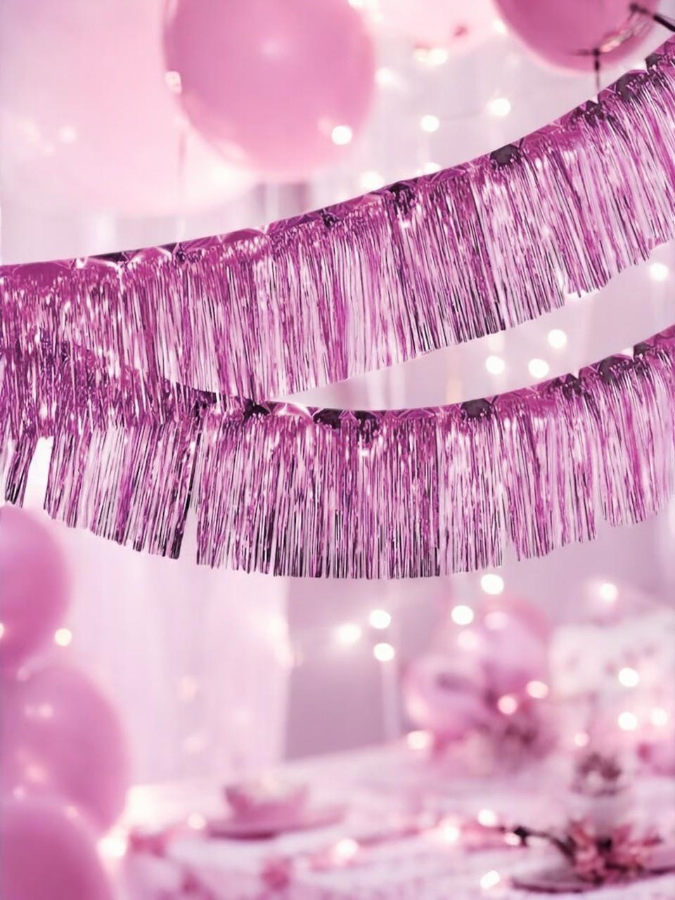 Parti Süsleri Metalize Püskül Süs Rose Gold 2 mt