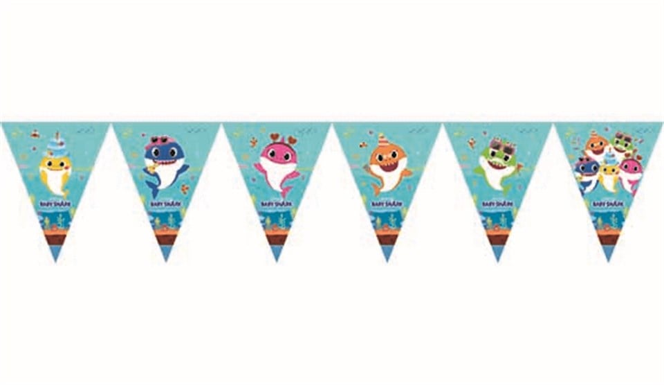 Baby Shark Parti Zamanı Bayrak