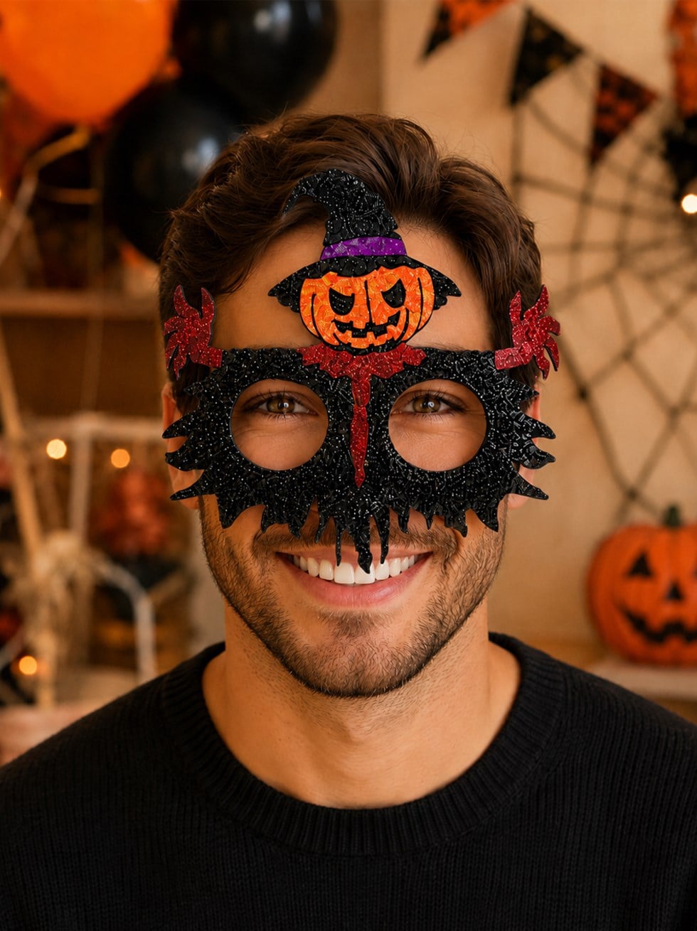 Balkabağı Figürlü Halloween Parti Gözlük – Cadılar Bayramı Kostüm Aksesuarı