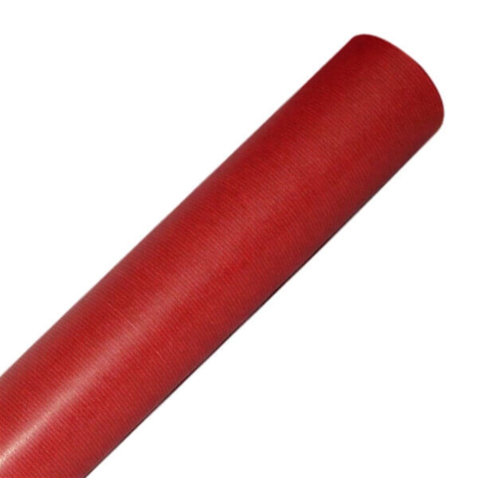 Baskılı Kuşe Kağıt Rulo 70X25Mt Kırmızı Çizgili