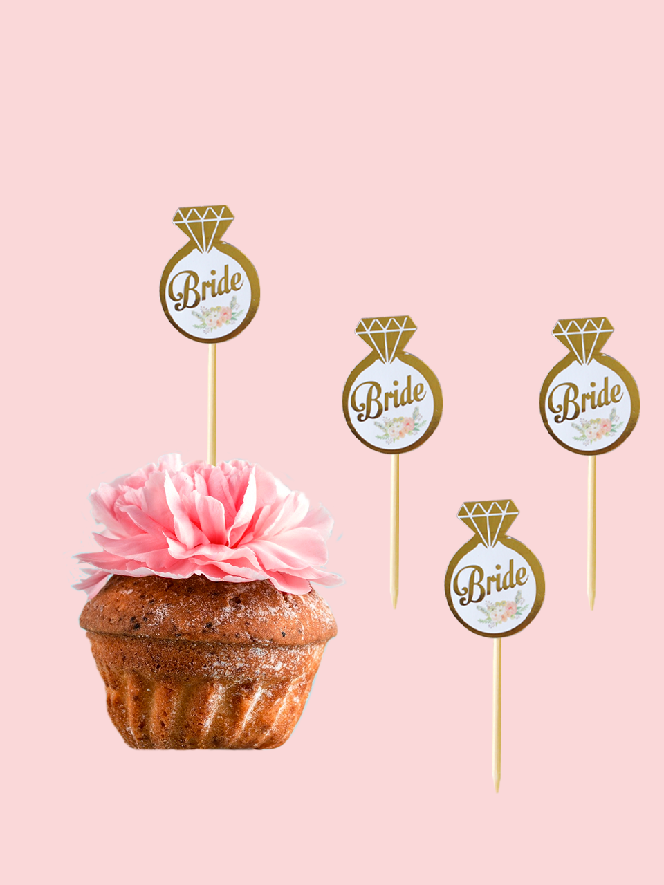Bride To Be Bekarlığa Veda Partisi Cupcake Kürdanı 10 lu