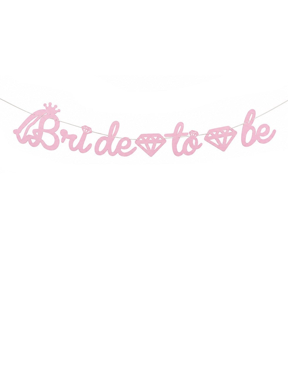 Bride To Be Kaligrafi Banner Bekarlığa Veda Parti Süsü Pembe
