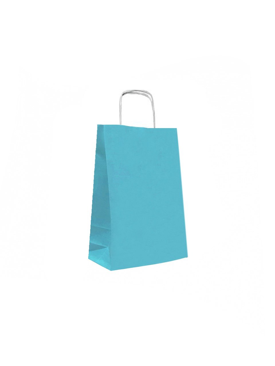 Büküm Saplı Çanta 18x23x8 Cm Açık Mavi 25'li