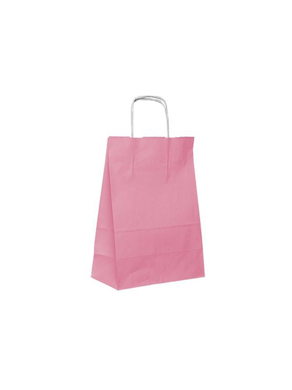 Büküm Saplı Çanta 18x23x8 Cm Açık Pembe 25'li